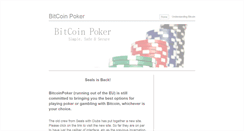 Desktop Screenshot of bitcoinpoker.net